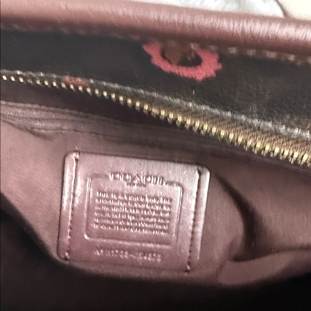 Coach Brown Floral Tote Bag - Picture 14 of 15